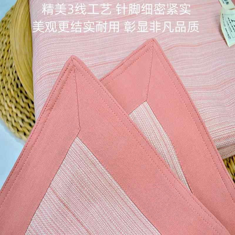 加厚偏硬A类无荧光全棉老粗布双人凉席三件套凉而不冰纯棉不粘身