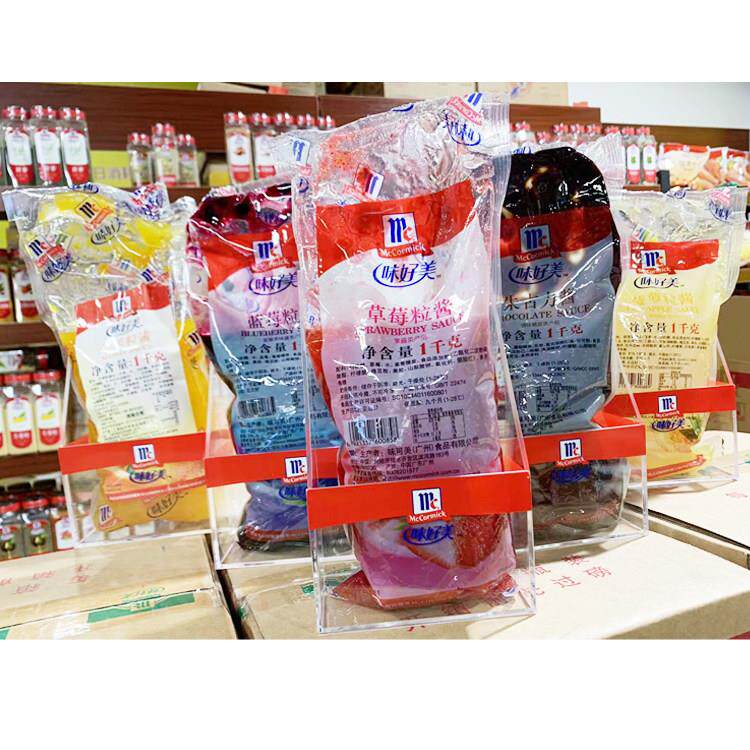 旗舰味好美草莓粒酱 朱古力酱 蓝莓粒酱 芒果酱菠萝酱1kg圣代果酱