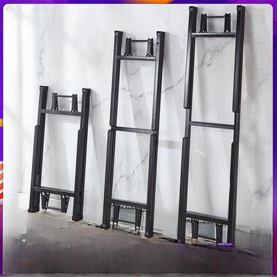 简易折叠桌腿加厚铁架子便携学习书桌脚活动架办公小茶几支架配件