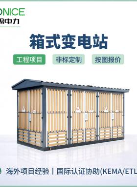 箱式变电站630kVA欧式箱变YB预装式成套变压器新能源光伏升压箱变
