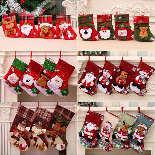 Christmas gift bag Christmas stocking pendant圣诞袜
