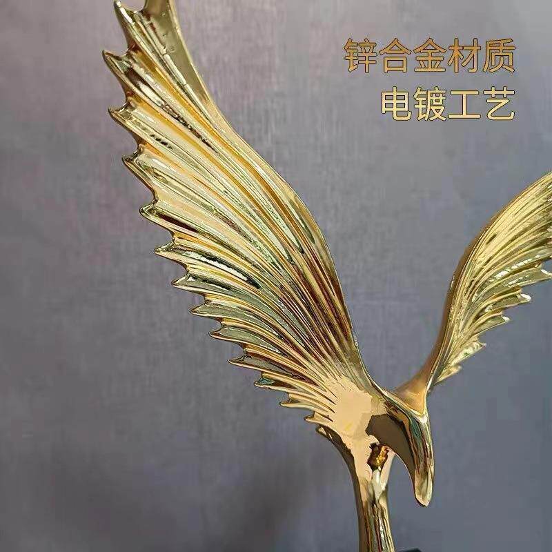客厅摆件电视柜摆件装饰品轻奢酒柜新款大鹏展翅创意办公室