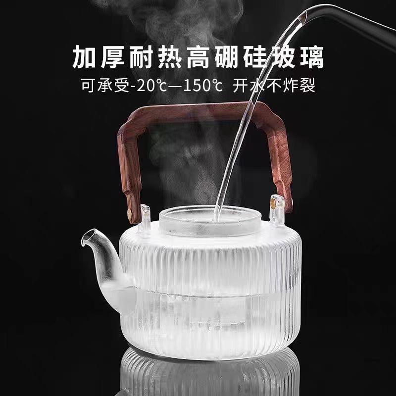家用玻璃煮茶壶2025新款提梁壶电陶炉烧水壶煮茶器大容量茶具套装