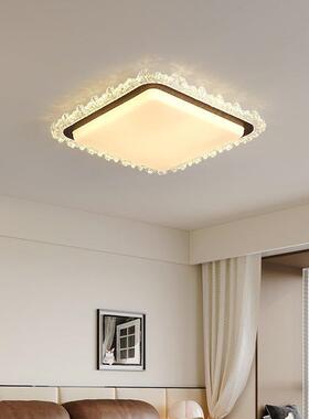 中古水晶风卧室灯全谱光法式轻奢厅灯58765高档大气护眼灯主卧吸