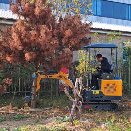 出口小型挖掘机18建筑工程用挖土机山地开荒隧道挖机钩机
