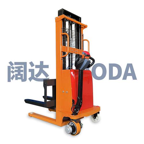 半电动叉车全电动升车充电堆垛车2T2m2.5mm步行式电动堆车