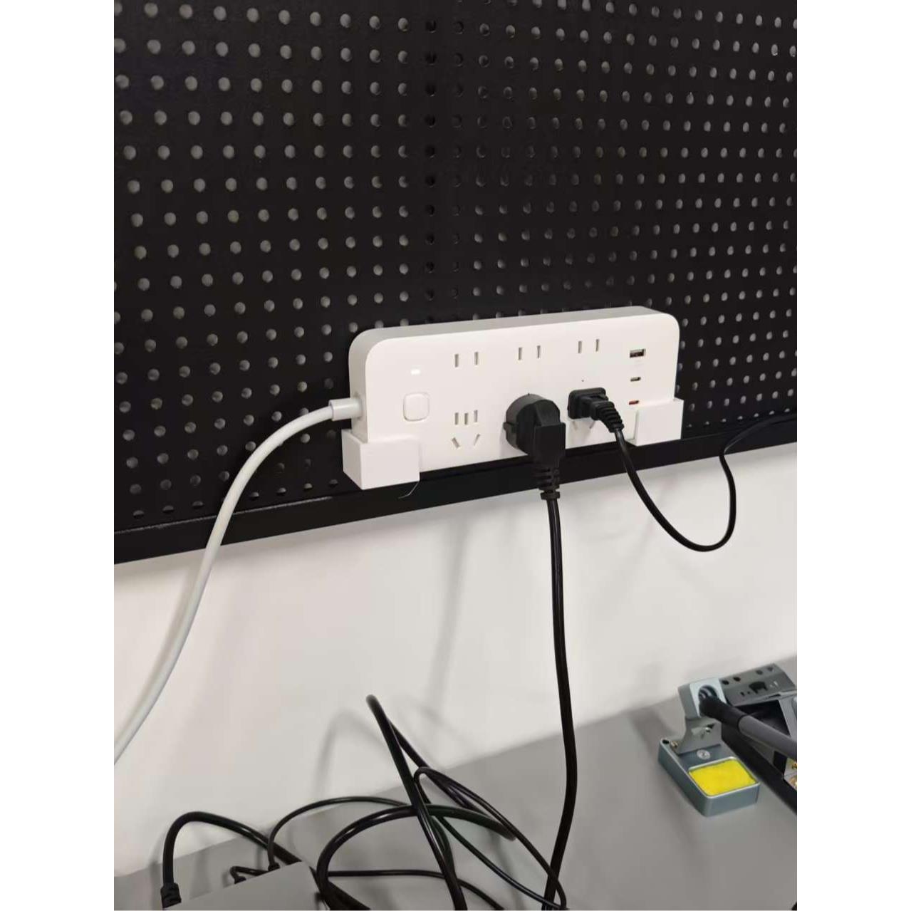 适用五金少女金属圆孔洞洞板配件小米米家插座插排支架