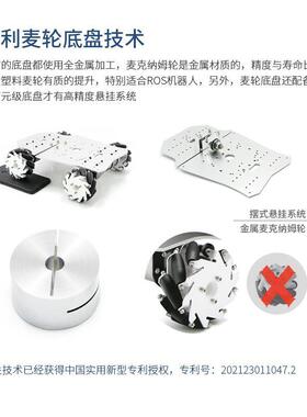 R3电动车盘R3S麦克纳400姆轮四驱阿克曼全向无人车ST底M3小2