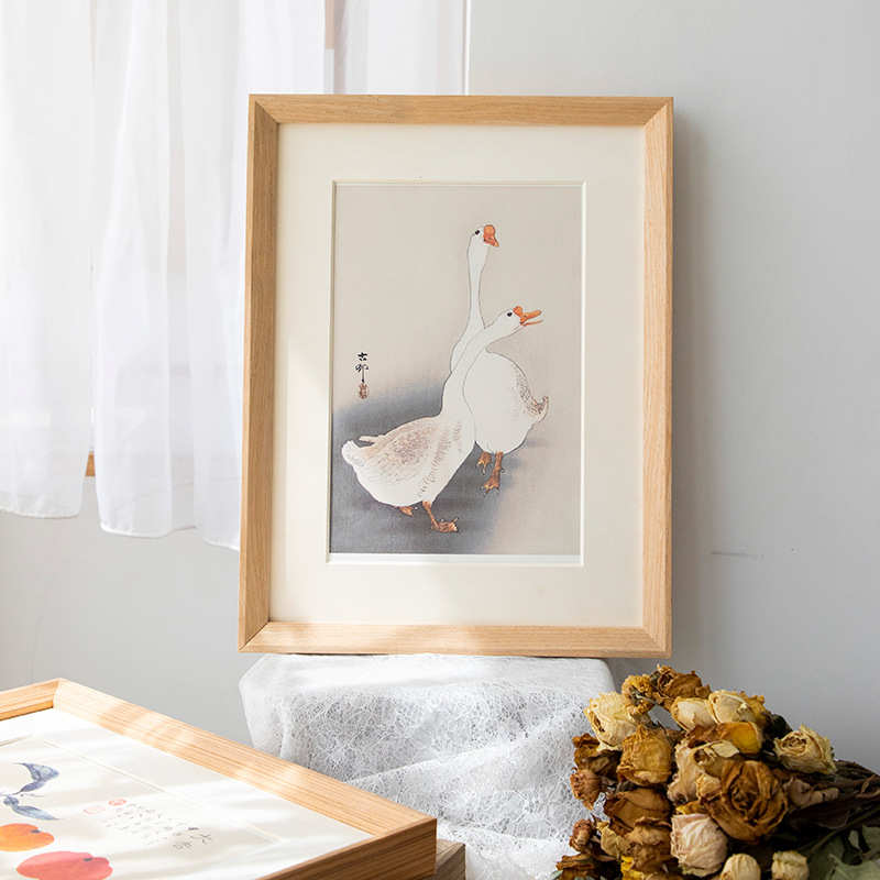 画框实木装裱任意尺寸A4 a3 24寸4K拼图框木质外框条相框挂墙