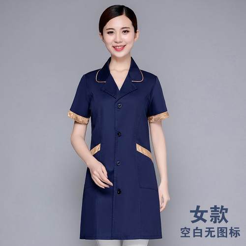 高档作美容师工服女夏季式半永韩久纹绣师容美院皮肤管理师大褂定
