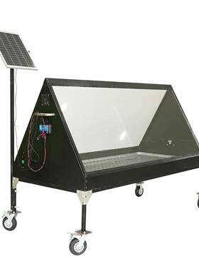AMS20A移动箱式太阳能烘干机数显温湿度水果海鲜鱼肉粮食蔬菜