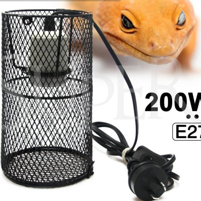 200 w E27爬行动物陶瓷灯座热灯泡开关笼子里的宠物孵卵器加热灯