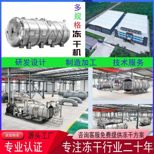 雪蛤真空冻干机黄精牛蒡脱水冻干成套设备百香果沙棘果冻干机