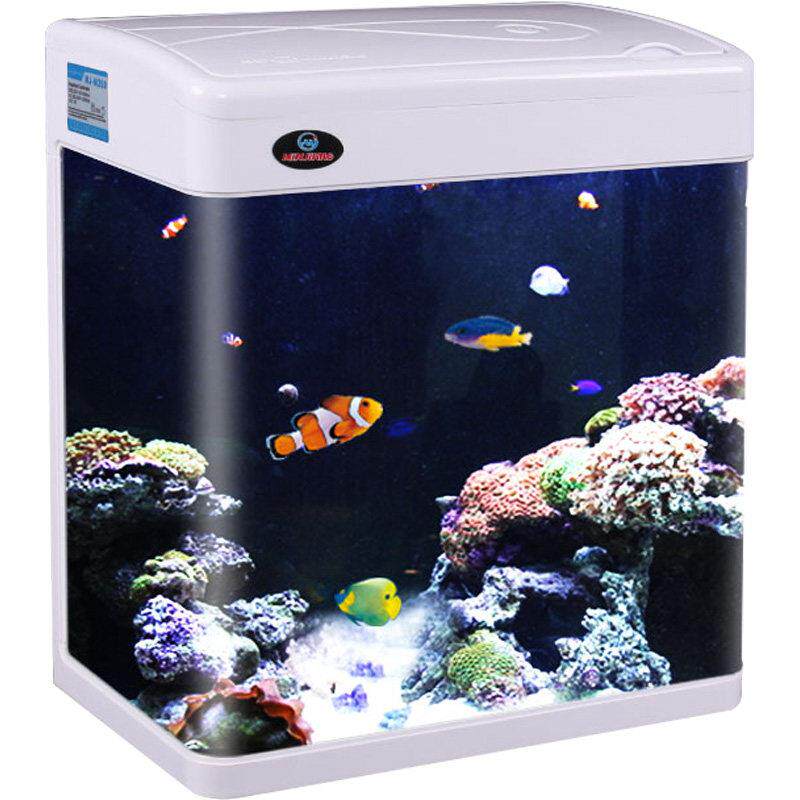 闽江鱼缸水族箱客厅桌面小型小鱼缸金鱼缸玻璃懒人免换水生态造景