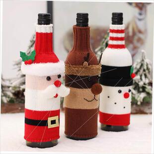 bottle snowman cartoon man sleeve酒瓶套 old Christmas