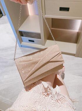 潮牌韩版名媛晚宴手拿包宴会小包包手提包搭配晚礼服的包KTV女包