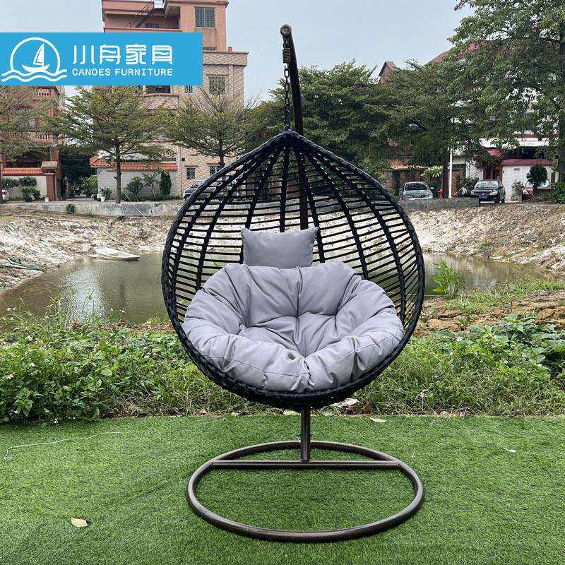 摇椅双人粗藤吊篮吊椅子室内秋千阳台户外家用摇篮懒人藤椅吊床