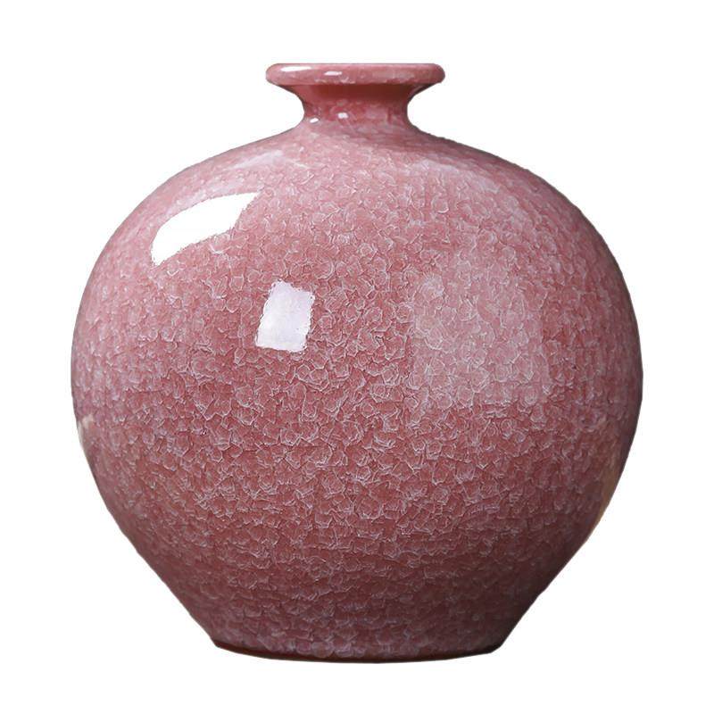 景德镇家瓷器花瓶仿古官窑石HX-仿古榴陶中瓶式居客厅插花电视柜,家居饰品,花瓶,淘宝优惠券,粉丝福利购,淘宝优惠卷