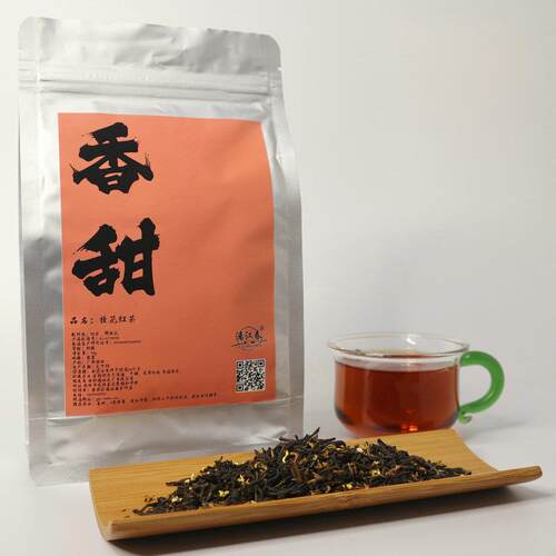 新疆包邮新花茶桂林桂花红茶鲜花窨制桂花茶叶暖胃50克冷泡