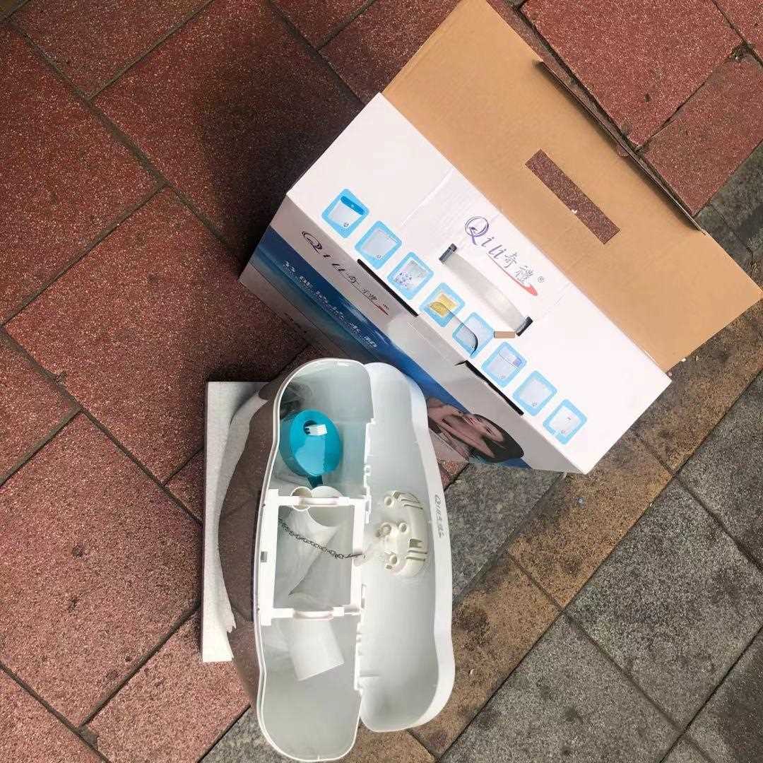 新款直销奇礼壁挂式水箱工程公共厕所家用蹲便冲水箱018双按白色