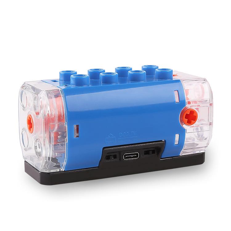 大颗粒电机齿轮科教积木拨式开关充电电动马达配件幼儿编程教具