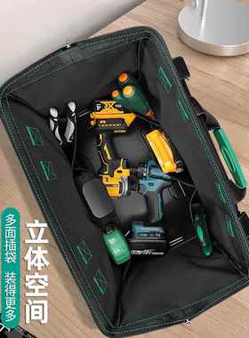 工具包结实耐用电工木帆OVY布能收纳袋多维修便携式功手提大号工