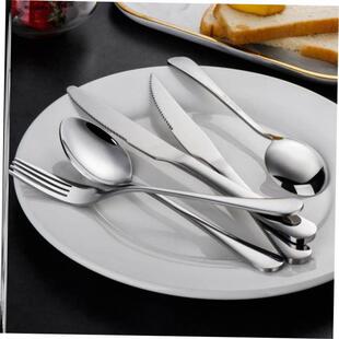 knife piece Stainless cutlery spoon three and steel fork