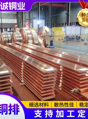 T2紫铜排镀锡铜排激光切割纯紫铜排 TMY100*10mm半硬软态紫铜排