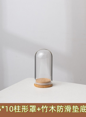 配饰手工玻璃罩装饰展示盒公仔透明圆球形核雕模型佛像收纳盒