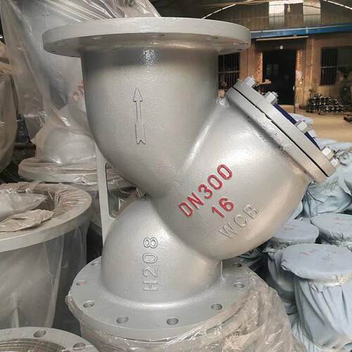 Y型过滤器GL41H-16C铸钢法兰排污渣耐腐蚀蒸汽高温管道除污过滤器