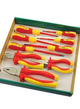 世3修理vde尖嘴钢丝装钳子绝缘钳 绝缘09261套达09262钳件套组