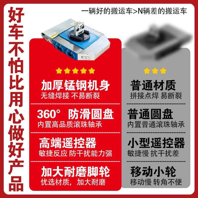 地牛电动旋转设备移动搬运搬运车万车坦向直行重型牵YBQ引遥控坦