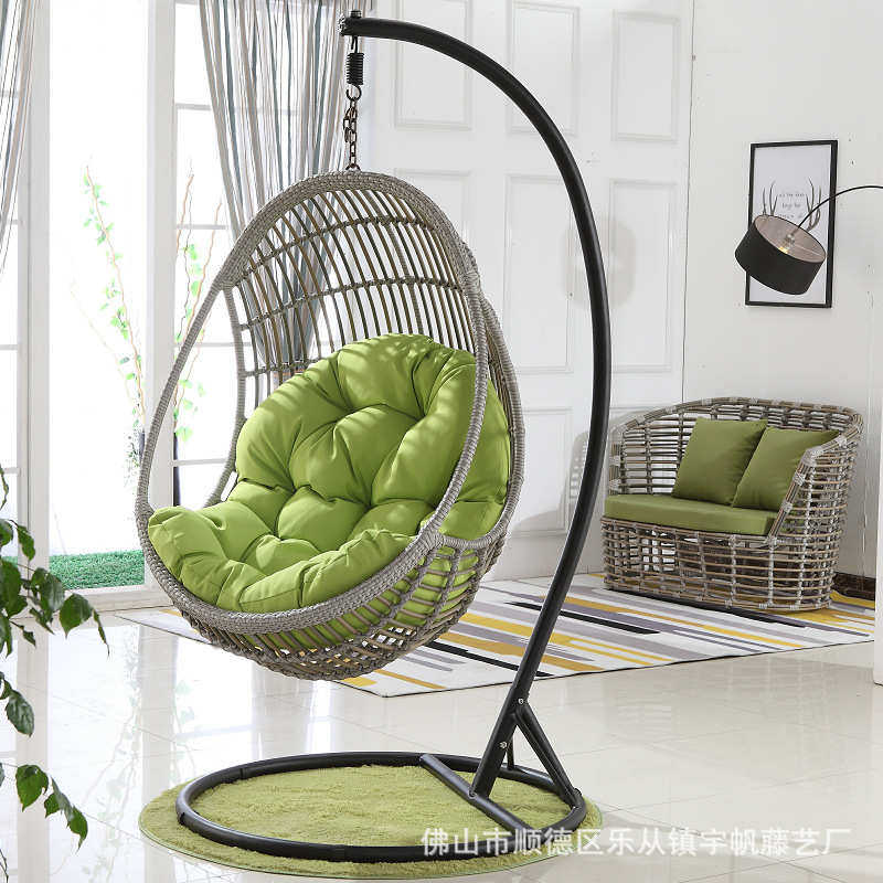 鸟巢吊篮藤椅扶手休闲蛋形吊椅户外秋千阳台摇篮椅室内外懒人吊床