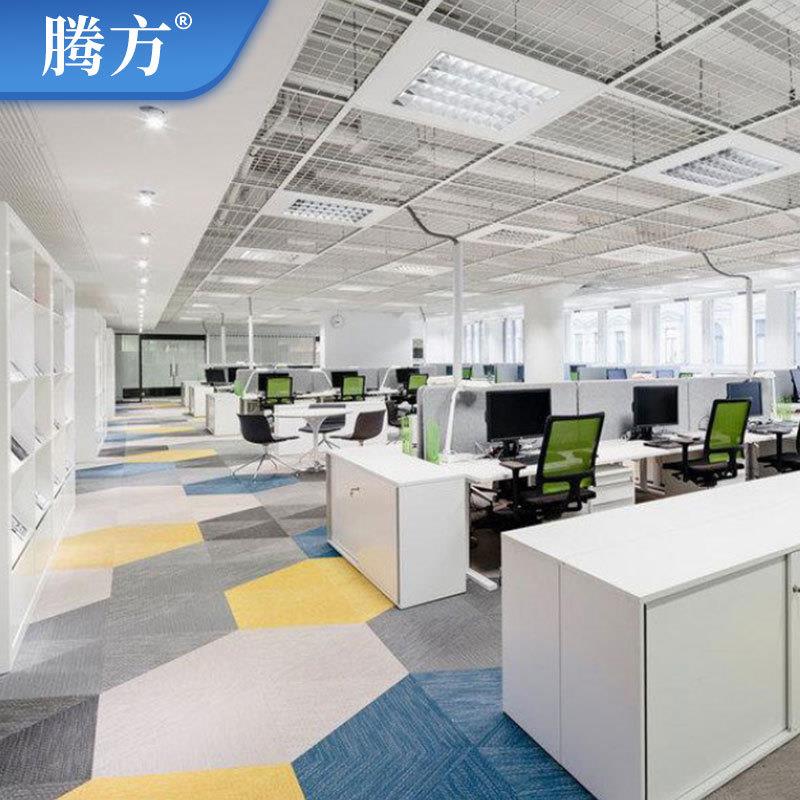 PC编织地板编织纹PVC塑胶地片毯PV材C编织地板卷材SZW拼花可V定