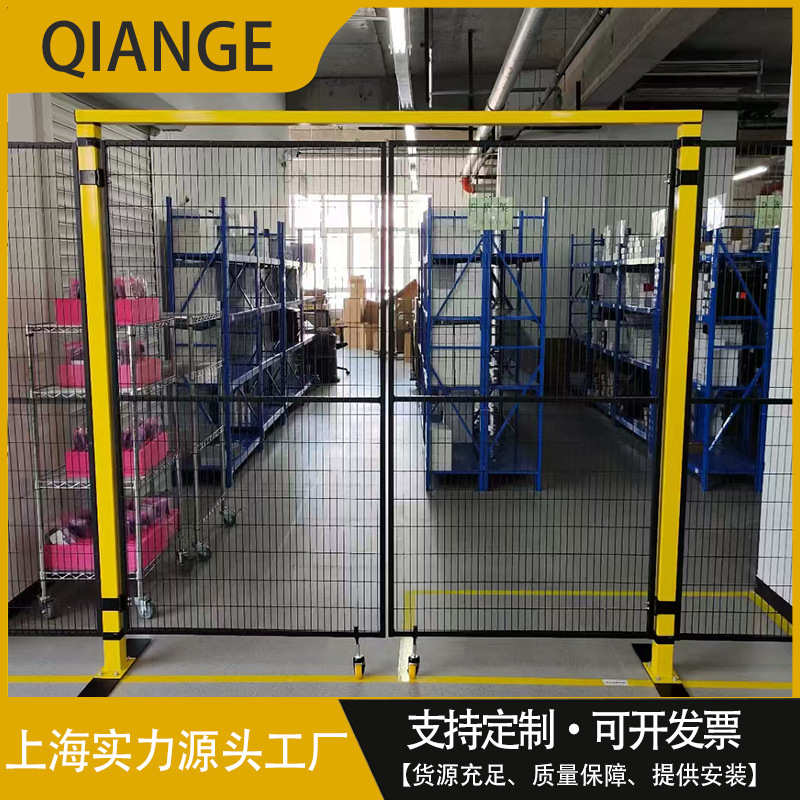 加厚仓库车间隔离网机器人围栏镀锌铁丝网设备防护栏钢丝围栏栅栏