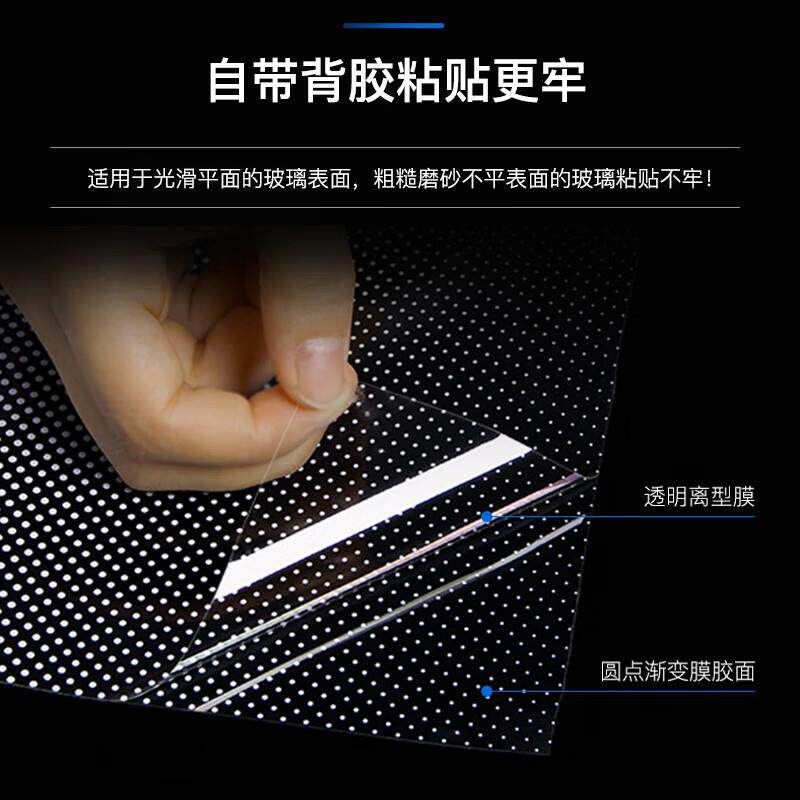 新款直销外贸渐变膜玻璃贴膜纸高级感透光不透明人防偷窥圆点雾化