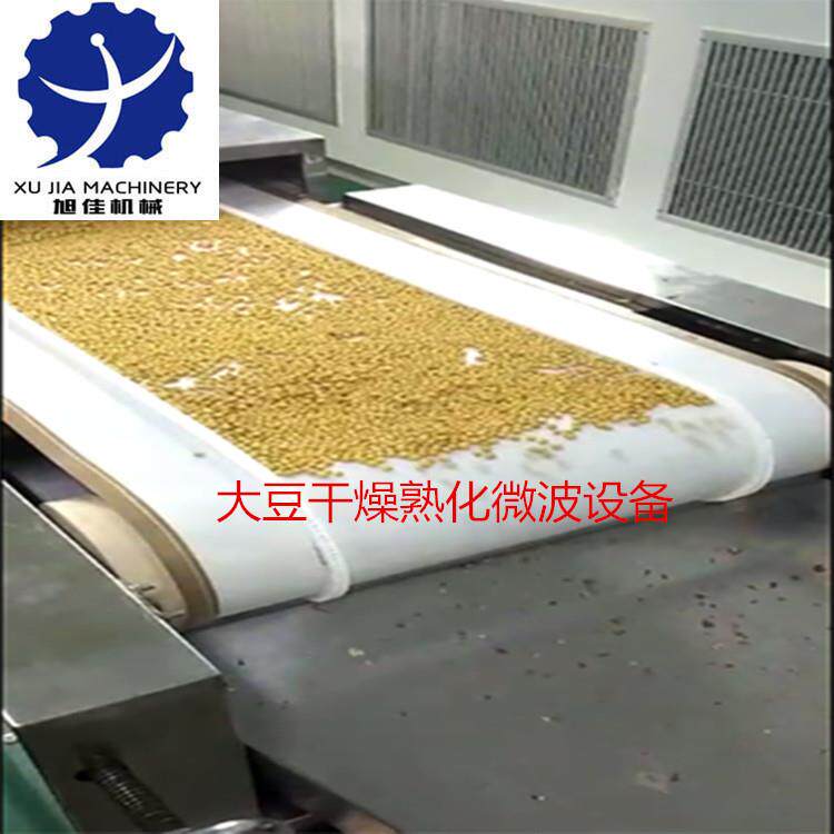 厂家直供隧道式黑豆五谷杂粮干燥熟化微波设备