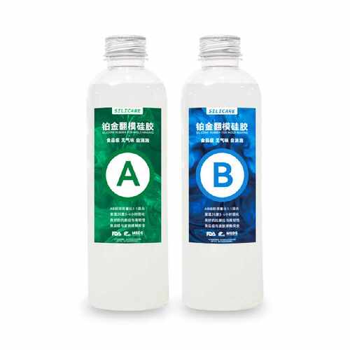 食品级硅胶双组份1:1高透明翻模硅橡胶手工滴胶模具胶制作原材料