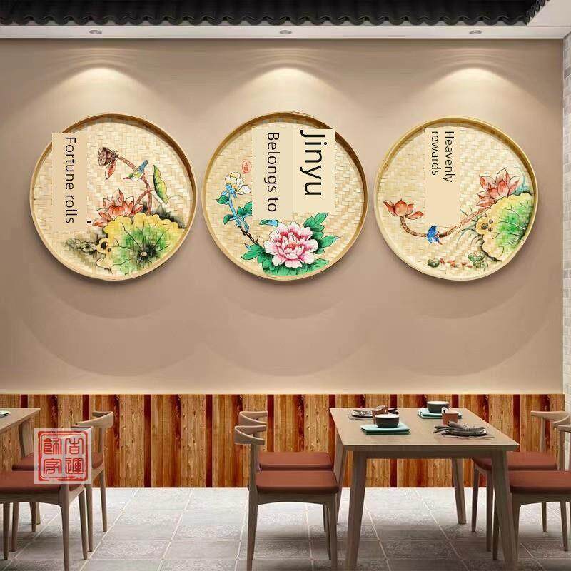 采购产品手绘簸箕,竹筛,农舍装饰,竹墙装饰,田园装饰,墙挂,