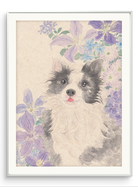 国潮艺术家黄峰霞《夏风暖暖》限量版画卧室书房客厅餐厅挂画