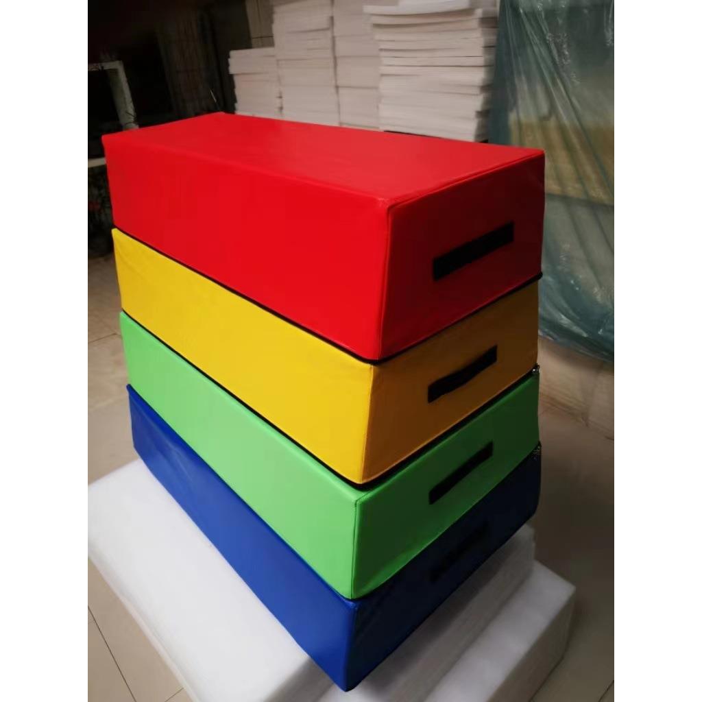 儿童软体四节鞍马跳箱海绵 幼儿园三节跳箱弹跳海绵四节跳箱