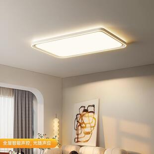 2024年新款 主客厅灯吸顶简约现代大气长方形全屋套餐组合中山灯具