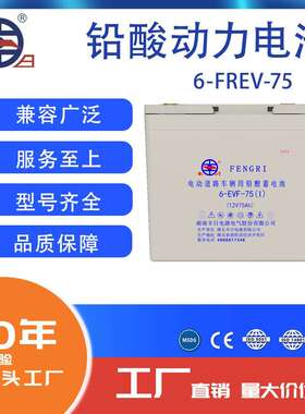 丰日电源6-FREV-75 12V75Ah 铅酸蓄电池 免维护低速车电池