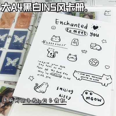 小动物九宫格颜值超手绘卡册收纳