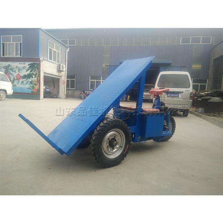 电动平板座驾式拉砖车 三轮骑行式拉砖车 手摇自卸式工程砖运输车