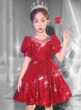 Mapping香港轻奢童装生日公主裙女童绝美主持人钢琴演奏演出服