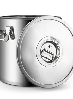 新品不锈发钢保温桶三层平盖泡汤桶大容CD-dt1量储水桶酒店厨房密