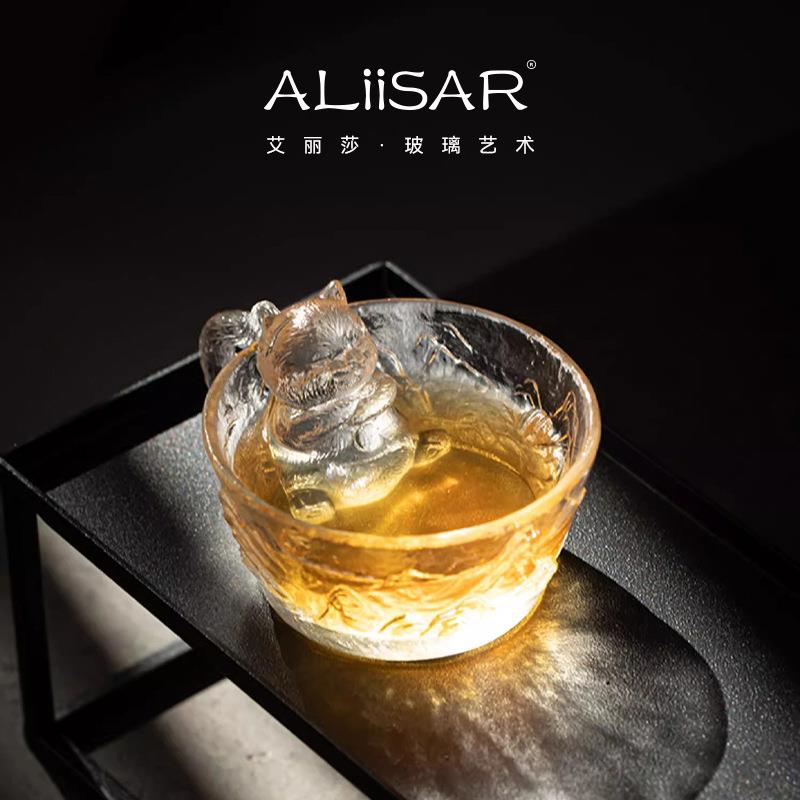 朕的江山故宫琉璃御猫主人杯单杯精致猫咪喝茶杯个人专用杯子