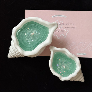 海洋烟花海螺香薰蜡烛氛围感创意香氛礼盒果冻蜡贝壳海星手工蜡烛