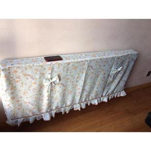 定做防尘防烤暖气片罩 立式暖气罩全包款式【绿色蔷薇】